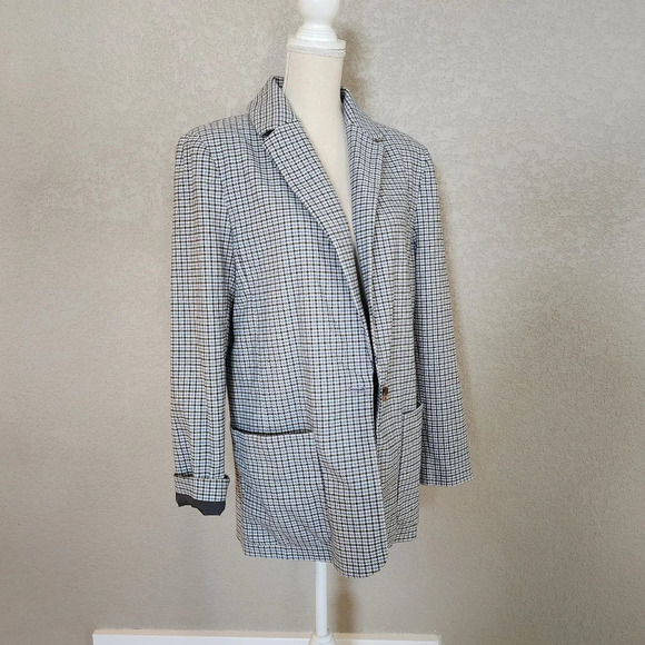 A new day Oversized Houndstooth print oversized Blazer Size Medium - Picture 9 of 10